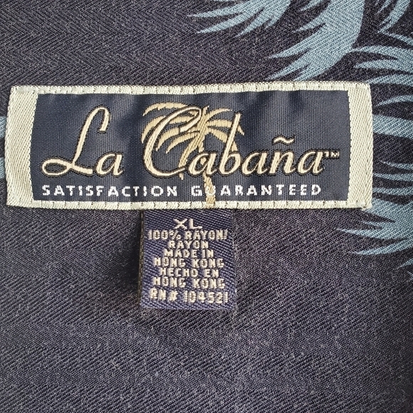 La Cabana Mens Tropical Print Shirt Sz XL - Picture 3 of 4